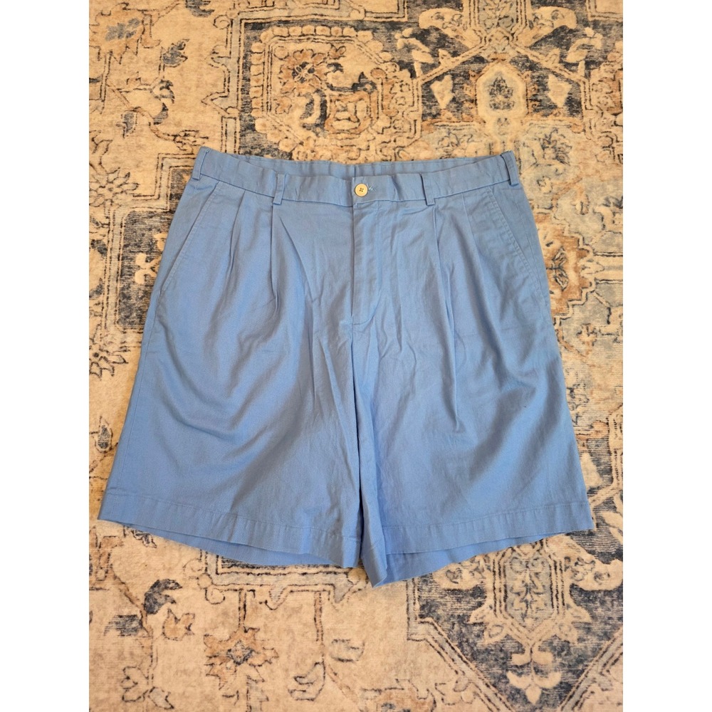 Southern Tide Men's Size 34 9" Inseam Pleated Front Blue Preppy Summer Shorts